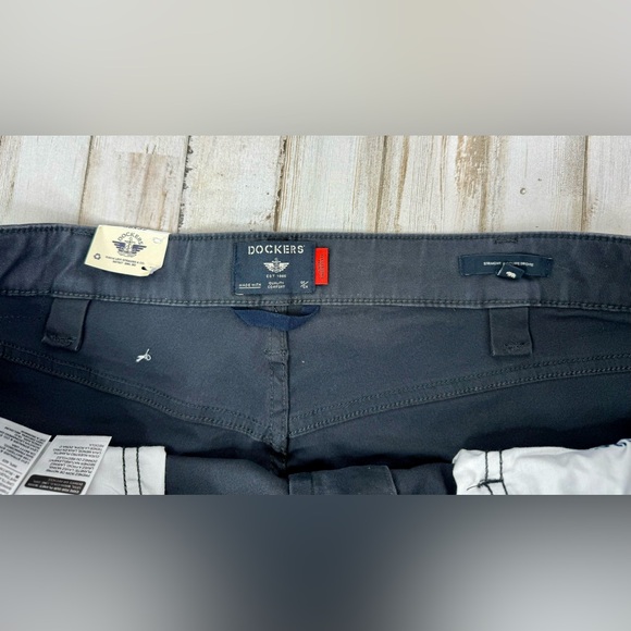 DOCKERS All Seasons Tech Straight Fit Jean Cut Pant Men's Sz 38x32 Heather Gray - Picture 5 of 13